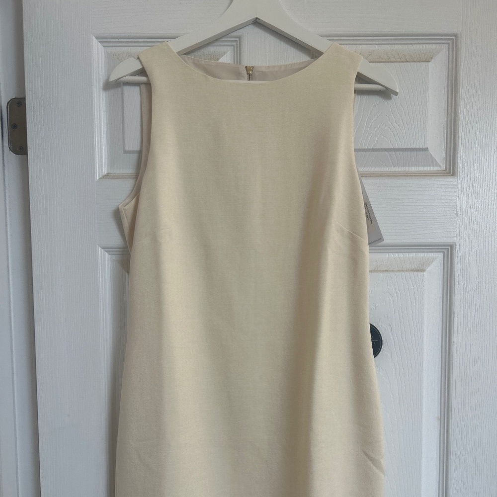 Cream Pinafore Dress